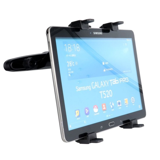 Universal Tablet Holder 7-11 inch for Car Headset - Melns - Universāls planšetdatoru turētājs galvas balstam automašīnā