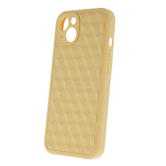 3D Cube Back Case priekš Apple iPhone 11 - Dzeltens - silikona aizmugures apvalks / bampers-vāciņš