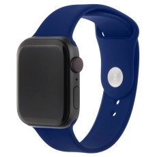 Devia Strap Deluxe Sport priekš Apple Watch 38 / 40 / 41 mm / Series 10 / 11 (42mm) - Tumši Zils - silikona siksniņa (josta) priekš pulksteņiem