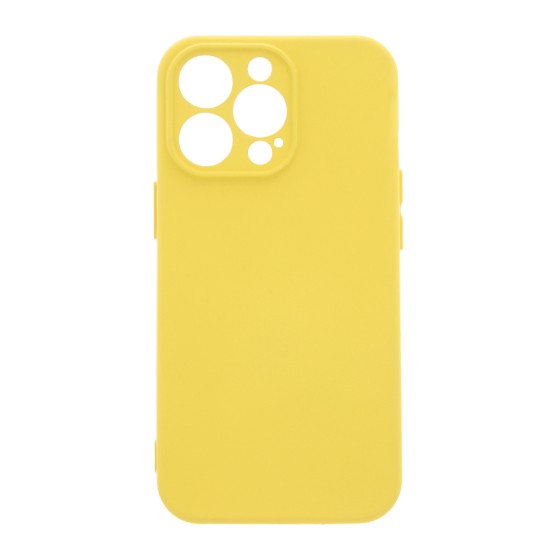OEM Silicone Back Case (Microfiber Soft Touch) priekš Apple iPhone 11 - Dzeltens - matēts silikona aizmugures apvalks