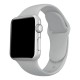 Silicone Watch Band size M / L priekš Apple Watch 38 / 40 / 41 mm - Gaiši Pelēks - silikona siksniņas (jostas) priekš pulksteņiem