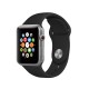 Silicone Watch Band size S / M для Apple Watch 42 / 44 / 45 mm / Ultra 49 mm - Чёрный - силиконовый ремешок для часов