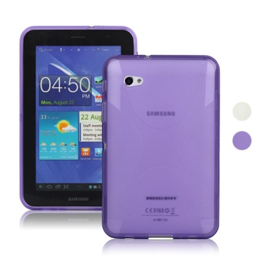 X Shape TPU Gel Case for Samsung Galaxy Tab 2 7.0 P3100 / P3110 - Purple