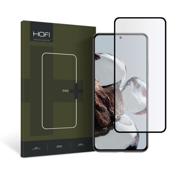 Hofi Premium Pro+ 9H Full Glue Tempered Glass Screen Protector priekš Xiaomi 12T 5G / 12T Pro 5G - Ekrāna Aizsargstikls / Bruņota Stikla Aizsargplēve