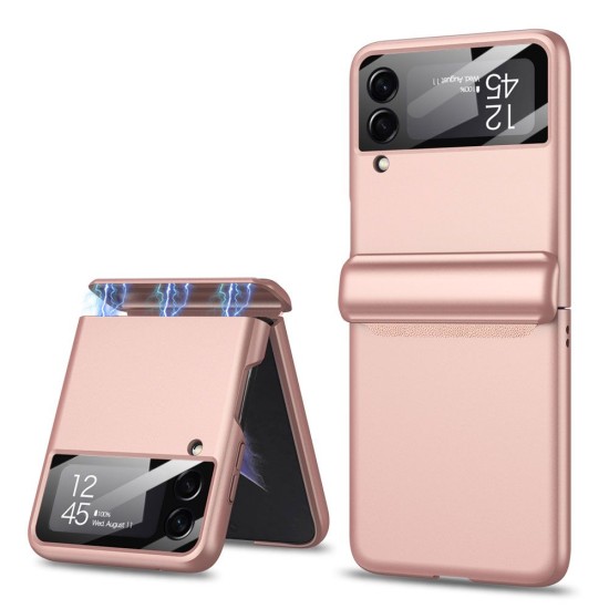 Tech-Protect Icon Case priekš Samsung Galaxy Flip4 5G - Rozā Zelts - plastikāta aizmugures apvalks / vāciņš