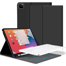 Tech-Protect SC Pen Book Case with Keyboard priekš Apple iPad Pro 11 (2020 / 2021 / 2022) - Melns - sāniski atverams maciņš ar stendu un klaviatūru