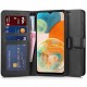 Tech-Protect Wallet Book Case priekš Samsung Galaxy A23 5G A236 - Melns - sāniski atverams maciņš ar magnētu un stendu / grāmatveida maks