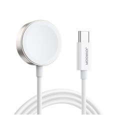 Joyroom S-IW004 Magnetic USB-C Charging Cable priekš Apple Watch - Balts - magnētisks bezvadu USB Type-C lādētājs paliktnis