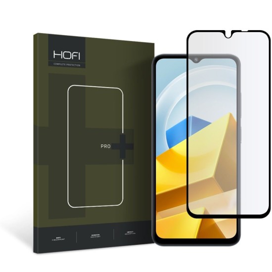 Hofi Premium Pro+ 9H Full Glue Tempered Glass Screen Protector priekš Xiaomi Poco M5 - Ekrāna Aizsargstikls / Bruņota Stikla Aizsargplēve