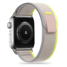 Tech-Protect Nylon Watch Band priekš Apple Watch 42 / 44 / 45 / 46mm / Ultra 49 mm - Bēšs - neilona siksniņa viedpulksteņiem