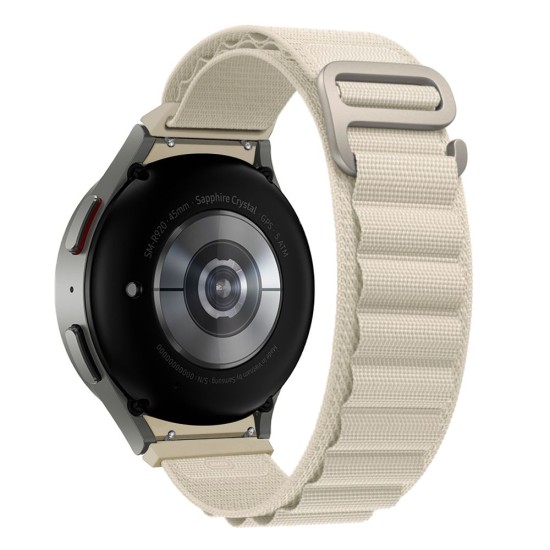 Tech-Protect Nylon Pro Watch Band priekš Samsung Galaxy Watch 4 / 5 / 5 Pro / 6 / Classic (40 / 42 / 43 / 44 / 45 / 46 / 47 mm) - Pelēks - neilona siksniņas (jostas) viedpulksteņiem