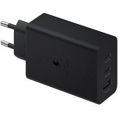 Samsung T6530NBE Super Fast Charge PD 65W 2xType-C 25W / 1xUSB 15W Tīkla lādētājs - Melns