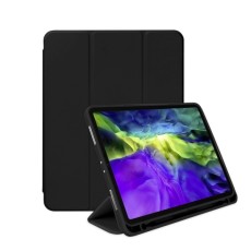 Mercury Flip Auto Wake/Sleep Book Case priekš Apple iPad Pro 12.9 (2020 / 2021 / 2022) - Melns - sāniski atverams maciņš ar stendu