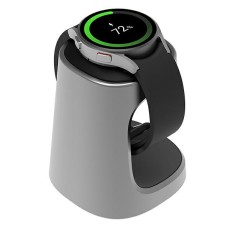 Samsung GP-XVU022SANJW Charging Stand priekš Samsung Galaxy Watch - Sudrabains - Universāls statīvs viedpulksteņiem (bez lādētāja)