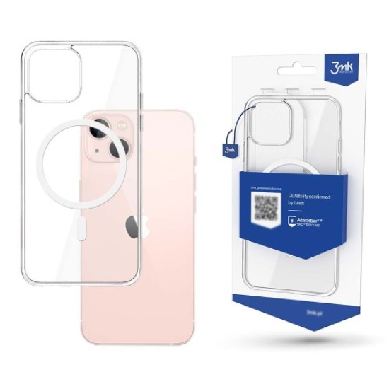 3MK MagSafe Clear Case priekš Apple iPhone 14 Plus - Caurspīdīgs - silikona aizmugures apvalks / bampers-vāciņš