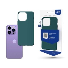3MK Matt Case priekš Apple iPhone 14 Pro - Zaļš - matēts silikona aizmugures apvalks / bampers-vāciņš