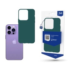 3MK Matt Case priekš Apple iPhone 14 Pro Max - Zaļš - matēts silikona aizmugures apvalks / bampers-vāciņš