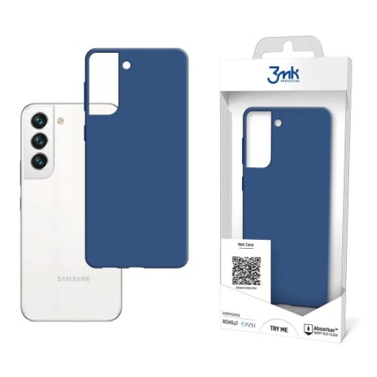 3MK Matt Case priekš Samsung Galaxy S22 5G S901 - Zils - matēts silikona aizmugures apvalks / bampers-vāciņš