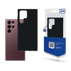 3MK Matt Case priekš Samsung Galaxy S23 Ultra 5G S918 - Melns - matēts silikona aizmugures apvalks  / bampers-maciņš