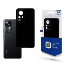 3MK Matt Case priekš Xiaomi 12T 5G / 12T Pro 5G - Melns - matēts silikona aizmugures apvalks / bampers-vāciņš