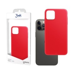 3MK Matt Case priekš Apple iPhone 12 Pro Max - Sarkans - matēts silikona aizmugures apvalks / bampers-vāciņš