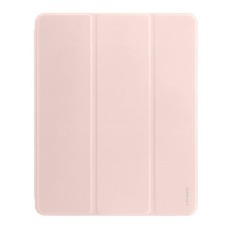 Usams Winto Series Smart Case priekš Apple iPad Pro 11 (2018) / Air 4 (2020) / Air 5 (2022) / Air 11 (2024 / 2025) - Rozā - sāniski atverams maciņš