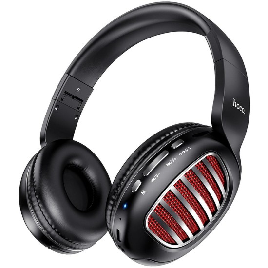 Hoco (W23) Brilliant Sound Bluetooth 5.0 Wireless Headphones with Microphone Universālas Bezvadu Austiņas - Melnas