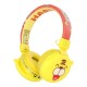 Jellie Monster Deman YLFS-05BT Bluetooth 5.0 Wireless Headphones with Microphone for Kids Universālas Bezvadu Austiņas Bērniem - Dzeltenas