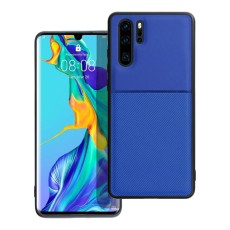 Forcell Noble Back Case priekš Huawei P30 Pro - Zils - mākslīgās ādas aizmugures apvalks ar iebūvētu metālisku plāksni / bampers-vāciņš