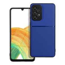 Forcell Noble Back Case priekš Samsung Galaxy S23 5G S911 - Zils - mākslīgās ādas aizmugures apvalks ar iebūvētu metālisku plāksni / bampers-vāciņš