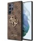 Guess 4G Big Metal Logo Collection Back Case GUHCS23S4GMGBR для Samsung Galaxy S23 5G S911 - Коричневый - чехол-накладка из исскуственой кожи / бампер-крышка