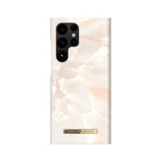 iDeal of Sweden Fashion SS21 Back Case priekš Samsung Galaxy S23 Ultra 5G S918 - Rose Pearl Marble - plastikāta aizmugures apvalks ar iebūvētu metālisku plāksni / bampers-vāciņš