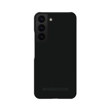 iDeal of Sweden Seamless SS22 Back Case priekš Samsung Galaxy S23 5G S911 - Coal Black - ciets silikona aizmugures apvalks ar iebūvētu metālisku plāksni / bampers-vāciņš