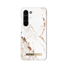 iDeal of Sweden Fashion AW16 Back Case priekš Samsung Galaxy S23 Plus 5G S916 - Carrara Gold - plastikāta aizmugures apvalks ar iebūvētu metālisku plāksni / bampers-vāciņš
