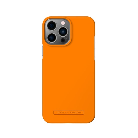 iDeal of Sweden Seamless AS23 Back Case priekš Apple iPhone 13 Pro Max - Apricot Crush - ciets silikona aizmugures apvalks ar iebūvētu metālisku plāksni / bampers-vāciņš