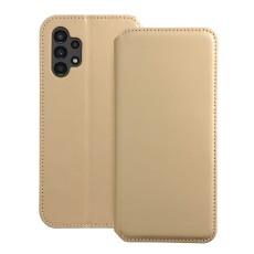 Dual Pocket Book Case priekš Samsung Galaxy A13 4G A135 - Zelts - sāniski atverams maciņš / grāmatveida maks ar divām kabatiņām