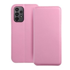 Dual Pocket Book Case priekš Samsung Galaxy A23 5G A236 - Gaiši Rozā - sāniski atverams maciņš / grāmatveida maks ar divām kabatiņām