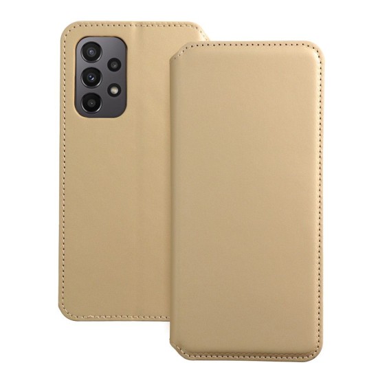 Dual Pocket Book Case priekš Samsung Galaxy A52 A525 / A52 5G A526 / A52s 5G A528 - Zelts - sāniski atverams maciņš / grāmatveida maks ar divām kabatiņām