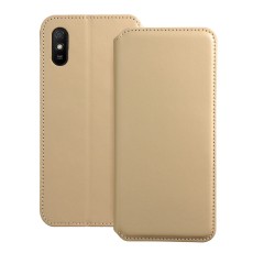 Dual Pocket Book Case priekš Xiaomi Redmi 9A - Zelts - sāniski atverams maciņš / grāmatveida maks ar divām kabatiņām