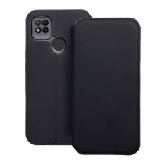 Dual Pocket Book Case priekš Xiaomi Redmi 9C / 10A - Melns - sāniski atverams maciņš / grāmatveida maks ar divām kabatiņām