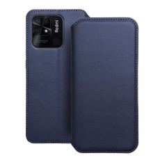 Dual Pocket Book Case priekš Xiaomi Redmi 9C / 10A - Tumši Zils - sāniski atverams maciņš / grāmatveida maks ar divām kabatiņām