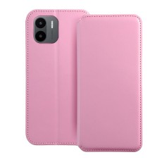 Dual Pocket Book Case priekš Xiaomi Redmi A1 / A2 - Gaiši Rozā - sāniski atverams maciņš / grāmatveida maks ar divām kabatiņām