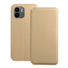 Dual Pocket Book Case priekš Xiaomi Redmi A1 / A2 - Zelts - sāniski atverams maciņš / grāmatveida maks ar divām kabatiņām