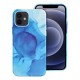 Leather MagSafe Back Case для Apple iPhone 12 / 12 Pro - Синий - чехол-накладка из искусственной кожи / бампер-крышка