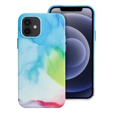 Leather MagSafe Back Case priekš Apple iPhone 12 / 12 Pro - Krāsains - mākslīgās ādas aizmugures apvalks / bampers-vāciņš