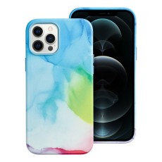 Leather MagSafe Back Case priekš Apple iPhone 12 Pro Max - Krāsains - mākslīgās ādas aizmugures apvalks / bampers-vāciņš