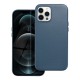 Leather MagSafe Back Case priekš Apple iPhone 12 Pro Max - Tumši Zils - mākslīgās ādas aizmugures apvalks / bampers-vāciņš