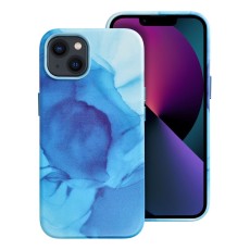 Leather MagSafe Back Case priekš Apple iPhone 13 - Zils - mākslīgās ādas aizmugures apvalks / bampers-vāciņš