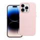 Leather MagSafe Back Case для Apple iPhone 13 Pro - Светло Розовый - чехол-накладка из искусственной кожи / бампер-крышка