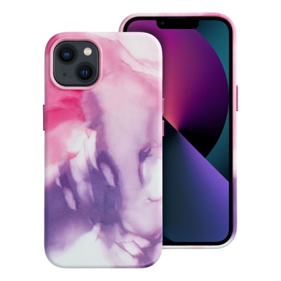Leather MagSafe Back Case для Apple iPhone 13 - Фиолетовый - чехол-накладка из искусственной кожи / бампер-крышка